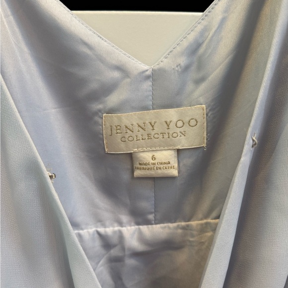 JENNY YOO James Wrap Maxi Bridesmaid Dress in Cloud Blue Size 6 - Picture 7 of 9